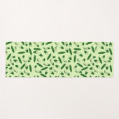 Tapis De Yoga Motif de concombre (Devant (Horizontal))