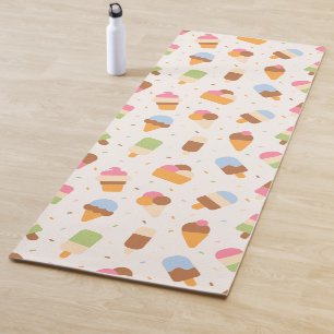 Tapis De Yoga Motif de crème glacée, cône de crème glacée, Popsi