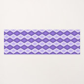 Tapis De Yoga Motif de diamant violet (Dos (Horizontal))