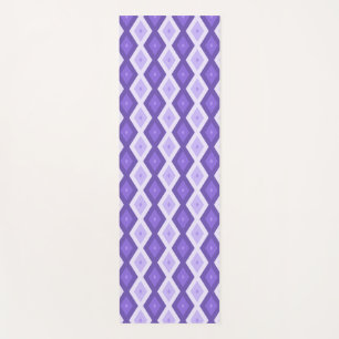 Tapis De Yoga Motif de diamant violet