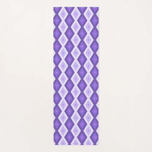 Tapis De Yoga Motif de diamant violet (Devant)