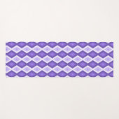 Tapis De Yoga Motif de diamant violet (Devant (Horizontal))