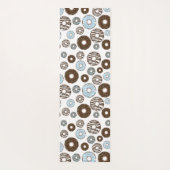 Tapis De Yoga Motif De Donuts, Donuts Bleus, Donuts Brown (Dos)