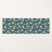 Tapis De Yoga Motif de drapeau de lama d'aquarelle (Devant (Horizontal))