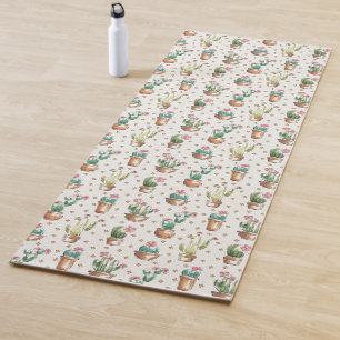 Tapis De Yoga Motif de fleur d'étape de fleur de désert