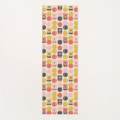 Tapis De Yoga Motif de fleur moderne de la moitié du siècle (Devant)