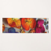 Tapis De Yoga Motif de fleurs (Devant (Horizontal))