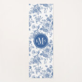 Tapis De Yoga Motif de fleurs bleues (Devant)
