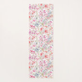 Tapis De Yoga Motif de fleurs d'aquarelle (Dos)