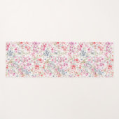 Tapis De Yoga Motif de fleurs d'aquarelle (Devant (Horizontal))