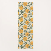 Tapis De Yoga Motif de fleurs de crapaud orange (Devant)