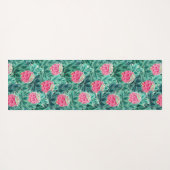 Tapis De Yoga Motif de fleurs de Protea exotiques (Dos (Horizontal))