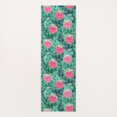 Tapis De Yoga Motif de fleurs de Protea exotiques (Dos)