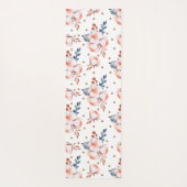 Tapis De Yoga Motif de fleurs rose pâle (Dos)