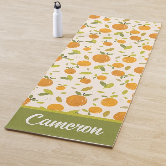 Tapis De Yoga Motif de fruits cuits à la chair (En situation)