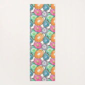 Tapis De Yoga Motif de géode orange rose pâle (Dos)