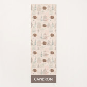Tapis De Yoga Motif de hérisson de bois mignon (Devant)