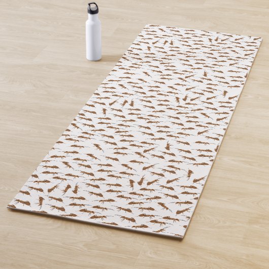 Tapis De Yoga Motif de jolies fourmis (En situation)