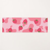 Tapis De Yoga motif de la vache à fraise kawaii (Devant (Horizontal))