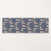 Tapis De Yoga Motif de lama de célébration (Devant (Horizontal))