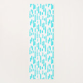 Tapis De Yoga Motif de lignes arrondies bleues/turquoise (Dos)
