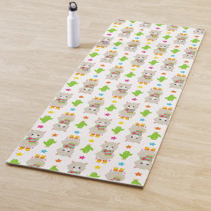 Tapis De Yoga Motif De Llamas, Cute Llamas, Alpacas, Cactus
