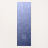 Tapis De Yoga Motif de maillage géométrique cool gris (Devant)