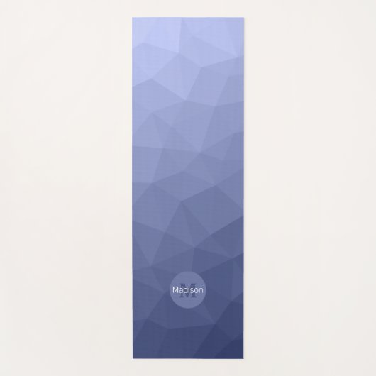 Tapis De Yoga Motif de maillage géométrique cool gris (Devant)