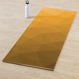 Tapis De Yoga Motif de maille géométrique à dégradé orange