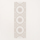 Tapis De Yoga Motif de mandala beige et crème (Devant)
