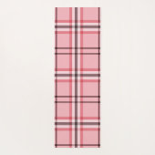 Tapis De Yoga Motif de mode rose et gris chic (Dos)