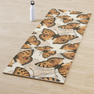 Tapis De Yoga Motif de papillon paon