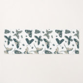 Tapis De Yoga Motif de papillons (Devant (Horizontal))