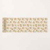 Tapis De Yoga Motif De Parfums, Mignons Parfums, Coeurs, Votre N (Devant (Horizontal))