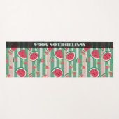 Tapis De Yoga Motif de pastèque (Devant (Horizontal))
