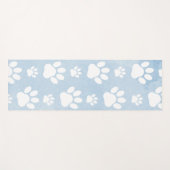 Tapis De Yoga Motif De Pâtes, Patrouilles Blanches, Aquarelles,  (Devant (Horizontal))