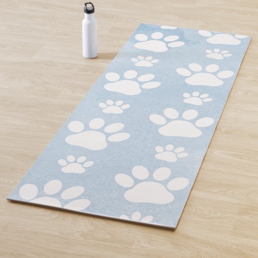 Tapis De Yoga Motif De Pâtes, Patrouilles Blanches, Aquarelles,  (En situation)
