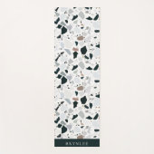 Tapis De Yoga Motif de pierre de Terrazzo (Devant)