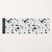 Tapis De Yoga Motif de pierre de Terrazzo (Devant (Horizontal))
