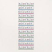 Tapis De Yoga Motif de rayure de lama (Devant)