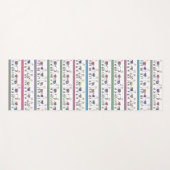 Tapis De Yoga Motif de rayure de lama (Devant (Horizontal))