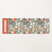 Tapis De Yoga Motif de scène de ferme mignonne (Devant (Horizontal))