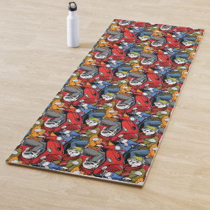 Tapis De Yoga Motif de scooter de chats et de chiens