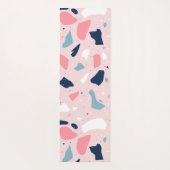 Tapis De Yoga Motif de Terrazzo rose (Dos)