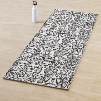 Tapis De Yoga Motif de tête de chien