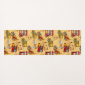 Tapis De Yoga Motif de transport Steampunk (Dos (Horizontal))