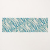 Tapis De Yoga Motif de vague japonais (Dos (Horizontal))