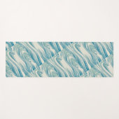 Tapis De Yoga Motif de vague japonais (Devant (Horizontal))