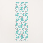 Tapis De Yoga Motif Des Eléphants Bleus, Eléphants Mignons, Étoi (Devant)