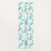 Tapis De Yoga Motif Des Eléphants Bleus, Eléphants Mignons, Étoi (Dos)